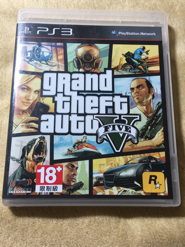 中古sony Ps3 Gta V 5 俠盜獵車手 遊戲光碟 中英文版 蝦皮購物