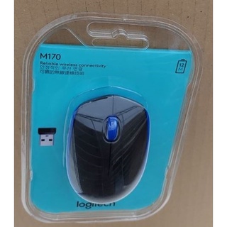 全新現貨 羅技 M170 無線光學滑鼠 隨插即用 左右手通用 藍色