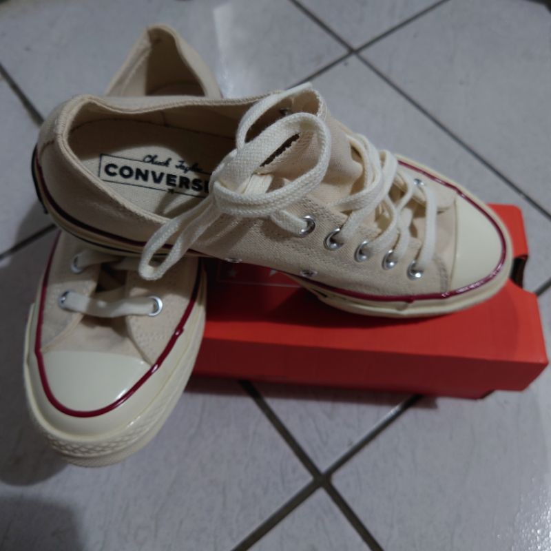 （24.5）Converse All Star 1970 米白 女鞋 低筒 復古 奶油底 經典款 三星標 162062C