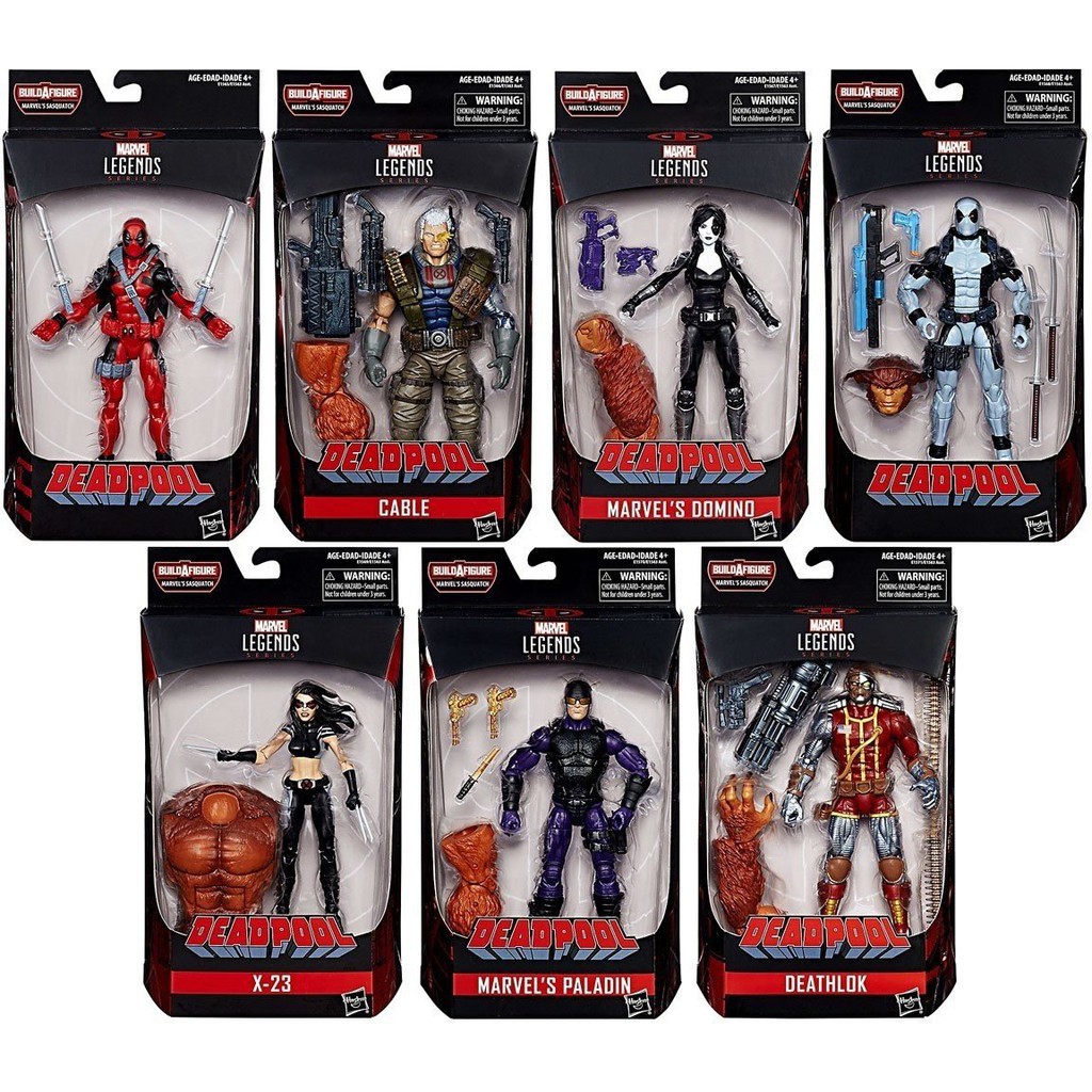 {克拉克玩具}Marvel legends Deadpool 死侍 機堡 Domino X-23 7盒 合售 送死侍貼紙