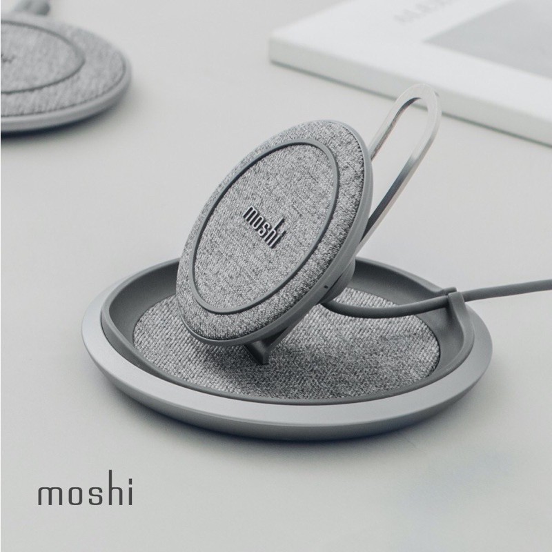 Moshi Lounge Q  直立可調式無線充電盤 精準 / 完美 / 時尚 最美的無線充電立架（EPP 認證）