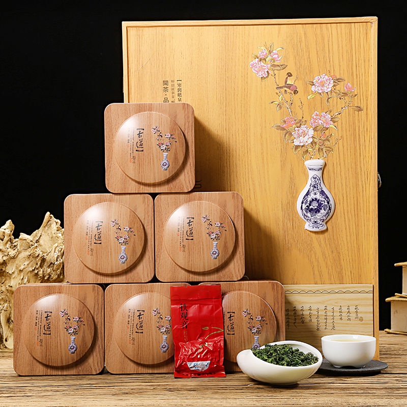 醇香好茶 鐵觀音500g 安溪鐵觀音2021新茶木質禮盒裝濃香型特級鐵觀音茶葉