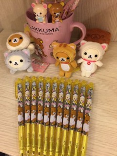 韓國製 買五送一 Rilakkuma 拉拉熊 S-nax 藍色原子筆 香水鉛筆橡皮擦 現貨大特價 另售達菲 毛怪商品