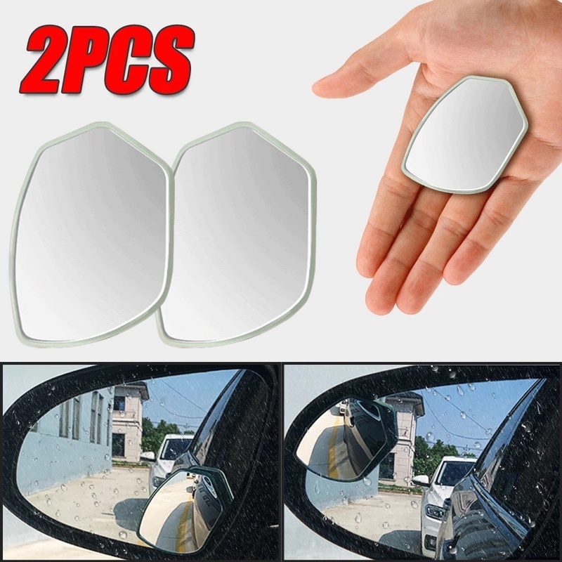 360 度可旋轉汽車盲點高清輔助鏡 / 防雨防霧汽車後視鏡 / 後視鏡盲點鏡