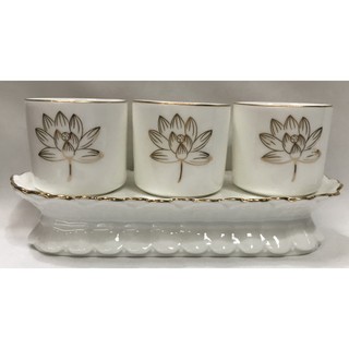 蓮花供杯 蓮花敬茶杯【弘真】