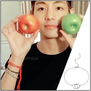 🔺現貨🔺 韓國手鍊 ASMAMA正品 防彈少年團 BTS V 金泰亨 同款雙圓環 韓式手鍊手鏈 泰亨同款 正韓手鍊