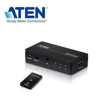 【逸宸】全新 ATEN 遙控 3埠 HDMI 影音切換器VS381 附HDMI 1.8線 2160P