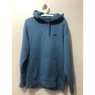 Levi’s 水藍 染色 帽tee hoodie m 號