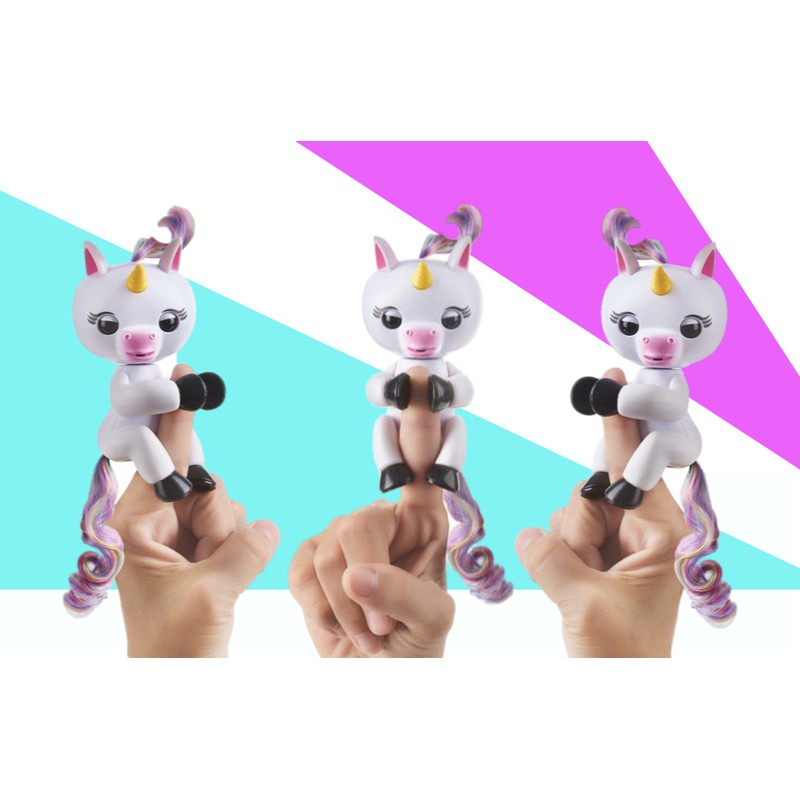 小猴子玩具鋪~全新正版㊣Fingerlings 互動寵物獨角獸/手指猴 (隨機出貨)不挑色:525元/個