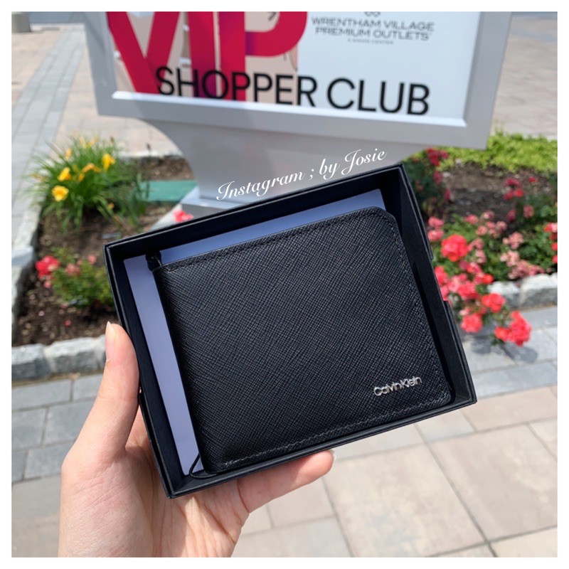 【現貨】美國代購 🇺🇸 Calvin Klein CK 新品 黑色禮盒 男士 短夾 (防刮款 / 零錢袋)