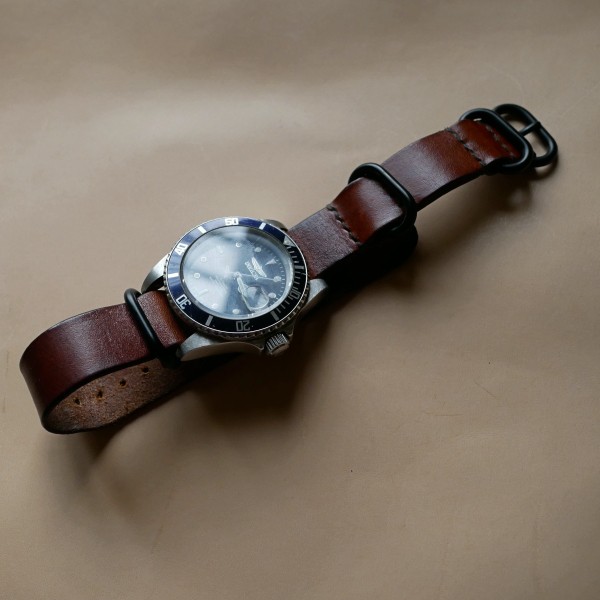 Buttero皮革 NATO錶帶 G10北約錶帶 錶帶訂製 Nato strap zulu strap 皮革錶帶