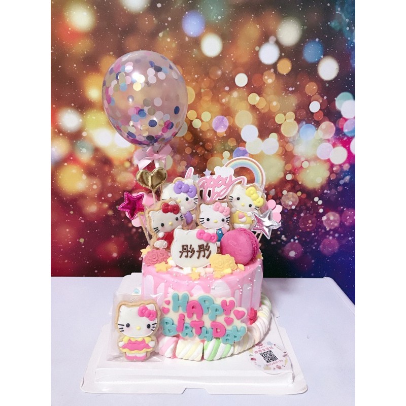 Hello Kitty 凱蒂貓造型蛋糕 6吋 糖霜餅乾蛋糕 板橋新埔站