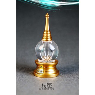 舍利塔 水晶舍利塔 菩提塔 純銅座/水晶舍利塔/C款 佛教用品.舍利子.純銅水晶.密宗.藏傳.佛塔.壓克力.寶塔.擺件
