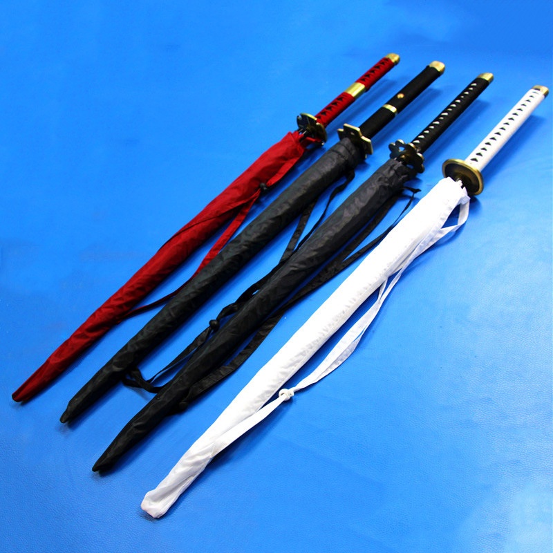 吉兒龐克 海賊王one Piece羅羅亞索隆印象三刀流武士刀造型武器自動直立傘二次元動漫周邊 J1l 蝦皮購物