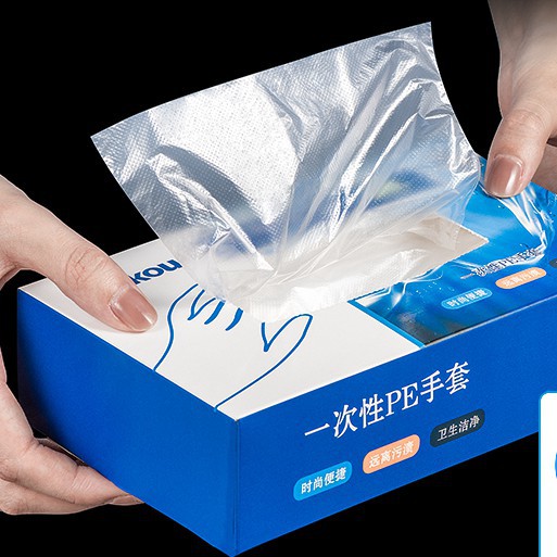 台灣出貨　熙婷PVC透明手套 厚款 無粉手套 塑膠手套 透明手套 一次性手套 拋棄式手套 現貨