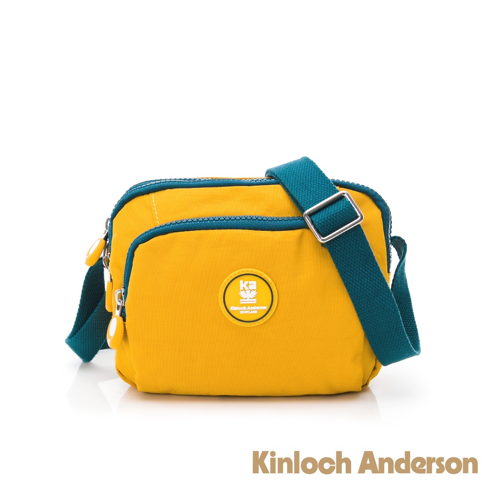 【Kinloch Anderson】迷霧森林 多功能方型側背包 黃色