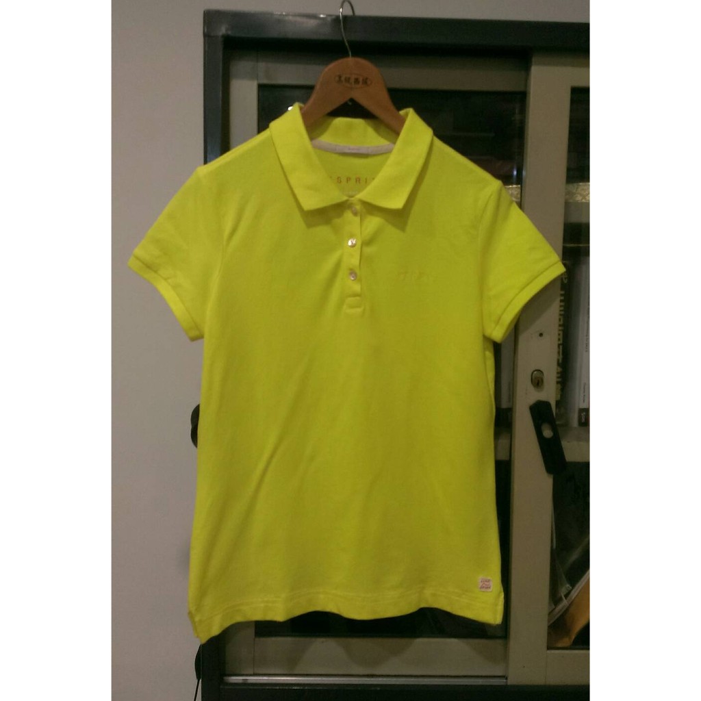 ESSENTIAL 服飾-亮黃色polo衫