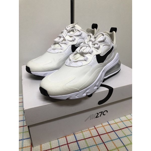 NIKE W AIR MAX 270 REACT黑白款*現貨25號*