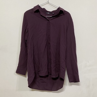 二手 uniqlo 女裝 嫘縈上衣襯衫 酒紅M/條紋M/嫘縈圓領上衣 白底黑花M/嫘縈圓領上衣 黑底白花M