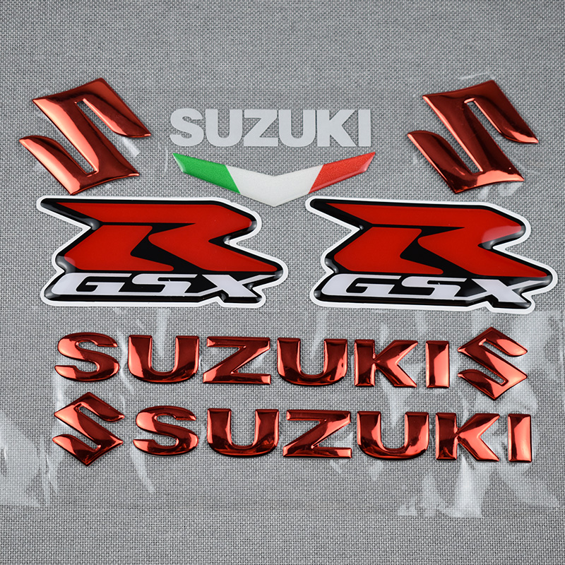 SUZUKI 鈴木油箱標籤 3d 汽車徽標防水貼紙裝飾貼花鈴木軟塑料徽標貼紙 Gsx1250 750 R600
