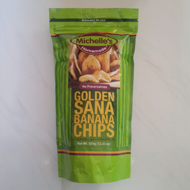 MICHELLE'S GOLDEN SANA BANANA CHIPS 香蕉片 350g 菲律賓 香蕉乾 香蕉脆片