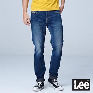 Lee 731 彈性保暖中腰舒適小直筒牛仔褲 男 中深藍 101+ Magma LL1802788WZ