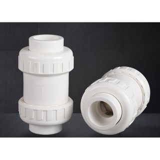 台灣現貨 PVC 白色 立式球形止逆閥 水管接頭/配件 DIY配件 魚菜共生 水族
