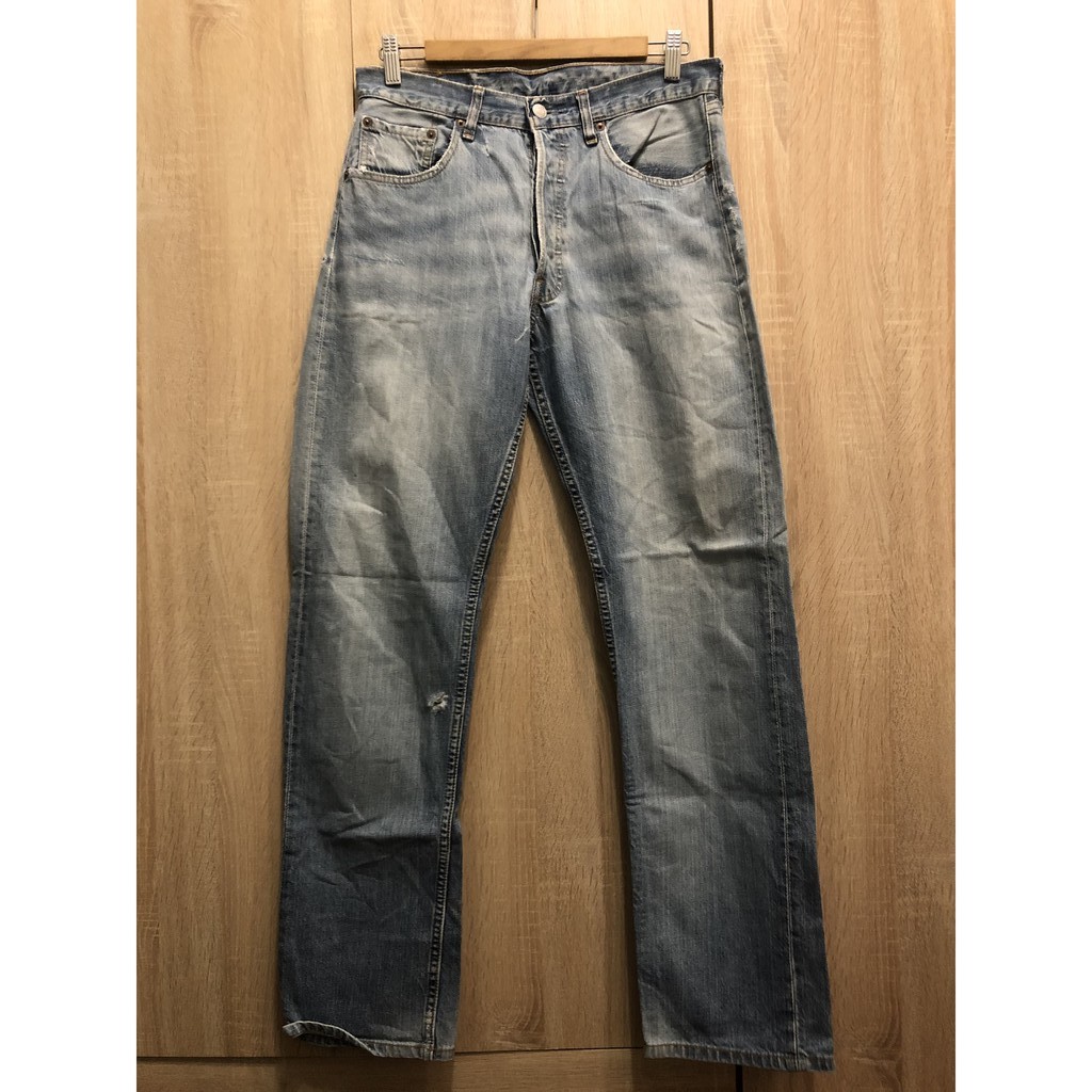 『峰流古著』二手牛仔褲 W31 Levi's 501 XX 經典 潮流 古著 男孩必備 排扣 刷白