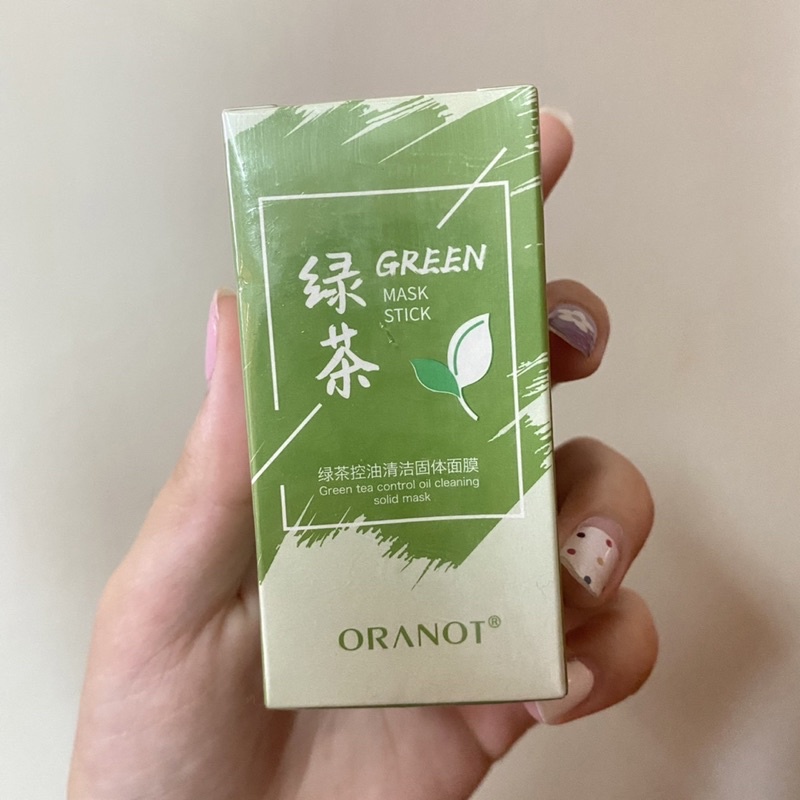ORANOT 綠茶固體面膜  綠膜棒 清潔泥膜 塗抹旋轉式 男女可用