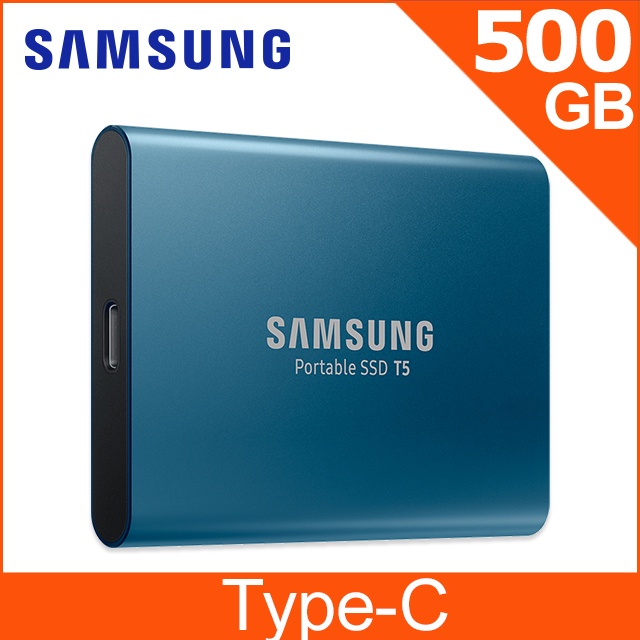 SAMSUNG 三星 T5 500GB USB3.1 移動固態硬碟 珊湖藍