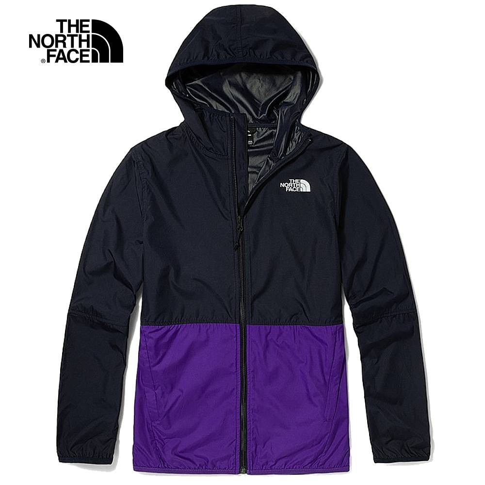 The North Face 男 防潑水風衣外套 黑/紫 NF0A4NEF3Z8