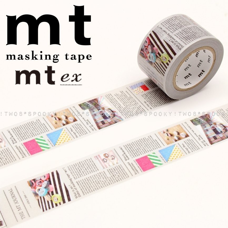 Spooky Two8 日本購回現貨mt紙膠帶mt Ex 俏皮感的英文報紙英字新聞mtex1p75 蝦皮購物