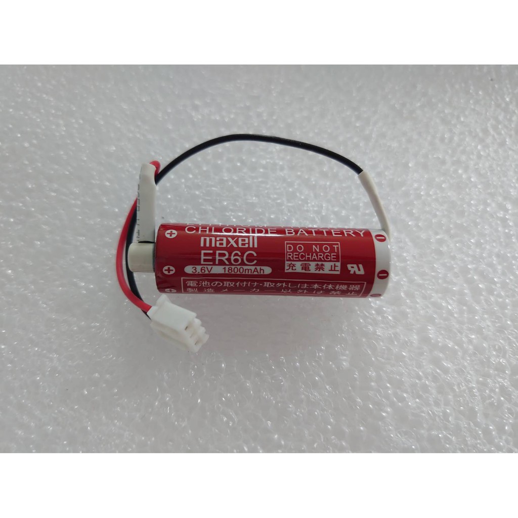 全新現貨 Maxell ER6C 3.6V 鋰電池 三菱 PLC FX2N/1N F2-40BL 電池 帶插頭 帶包裝