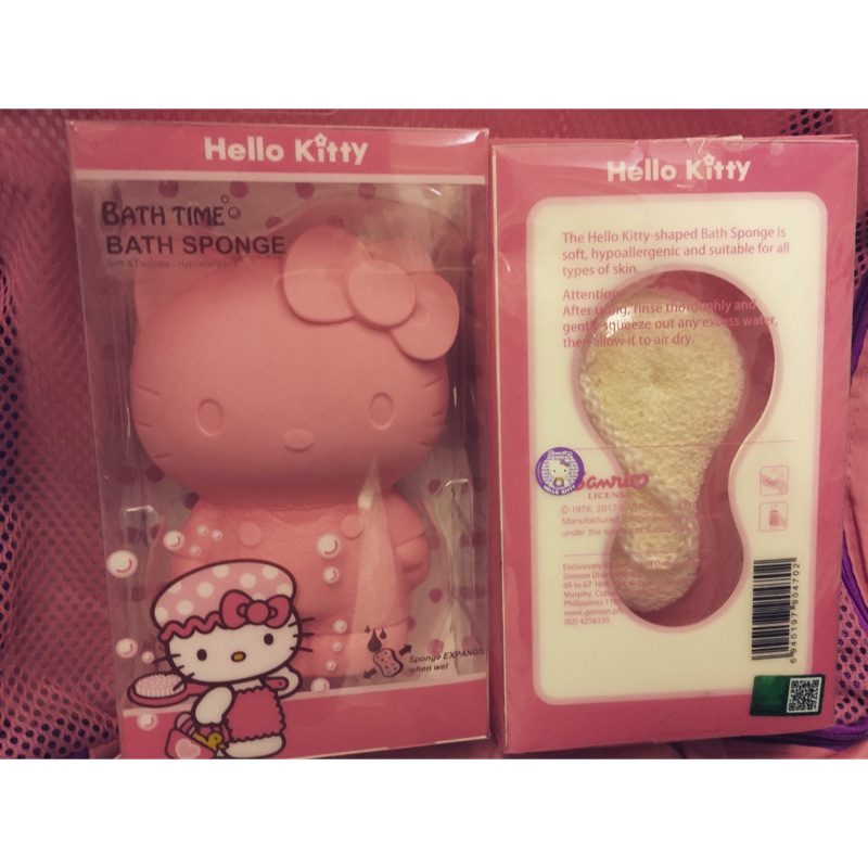 🍎 🐱 Hello Kitty 沐浴潔膚綿 🧼輕柔綿細 限量2