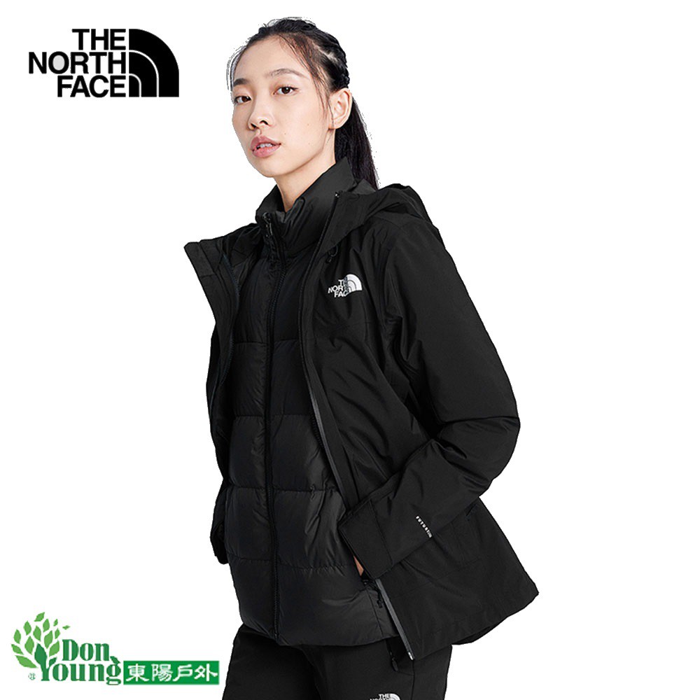 【THE NORTH FACE】秋冬新款北面女款防水透氣三合一外套 登山 保暖 防水 NF0A4NAHJK3