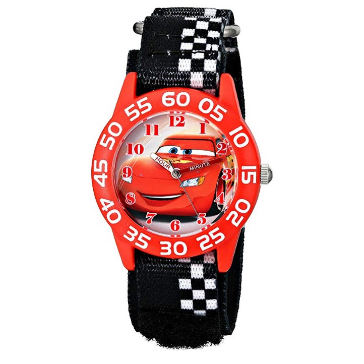 預購 美國 Disney Cars 熱賣款 日本石英機芯 可愛閃電麥坤兒童手錶 防刮指針學習錶 尼龍錶帶 生日禮物