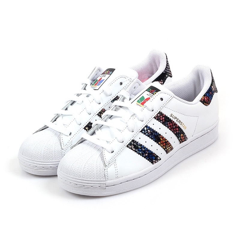 adidas SUPERSTAR 經典鞋 女 FW3692 花卉蛇紋 官方旗艦店購入