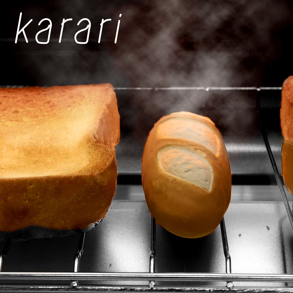 (小品日貨) 現貨在台 日本  Karari 烤箱加濕塊 珪藻土 法國麵包 烤吐司 甜甜圈 菠蘿麵包 麵包造型