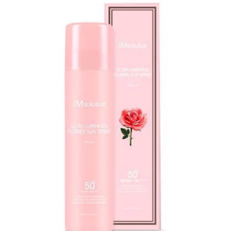 韓國JM solution玫瑰防曬隔離保濕 潤光玫瑰噴霧(加強妝容定妝效果，增加肌膚彈力)$260