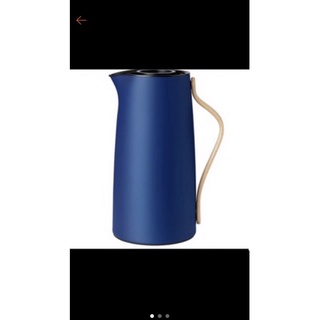 家樂福換購 全新品 stelton 真空保溫咖啡壺 1.2公升 星空藍