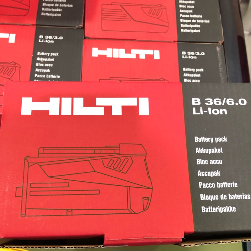 HILTI 喜利得 喜得釘 電動工具電池 B36/6.0 36V 老闆不在隨便賣 買到賺到