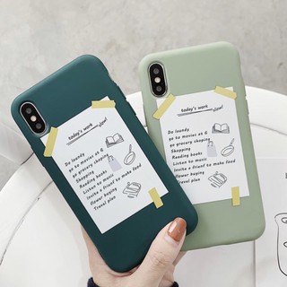 矽膠加厚磨砂我的日常日系簡約iPhone手機殼軟殼i11 pro Max XR XS/X i7/8 plus禮物生日清新
