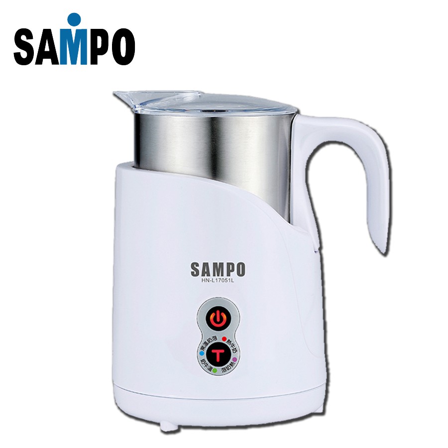 (送拉花針) SAMPO 聲寶 電動溫熱 奶泡機 HN-L17051L【24H出貨】
