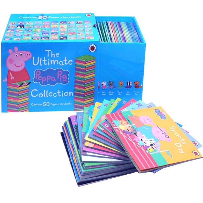 現貨+預購-全套50冊 英文原版繪本Ladybird出版 佩佩豬故事合集Peppa Pig Collection禮盒裝