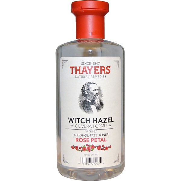 美國百年老牌 Thayers金縷梅玫瑰花瓣無酒精爽膚水 355 ML