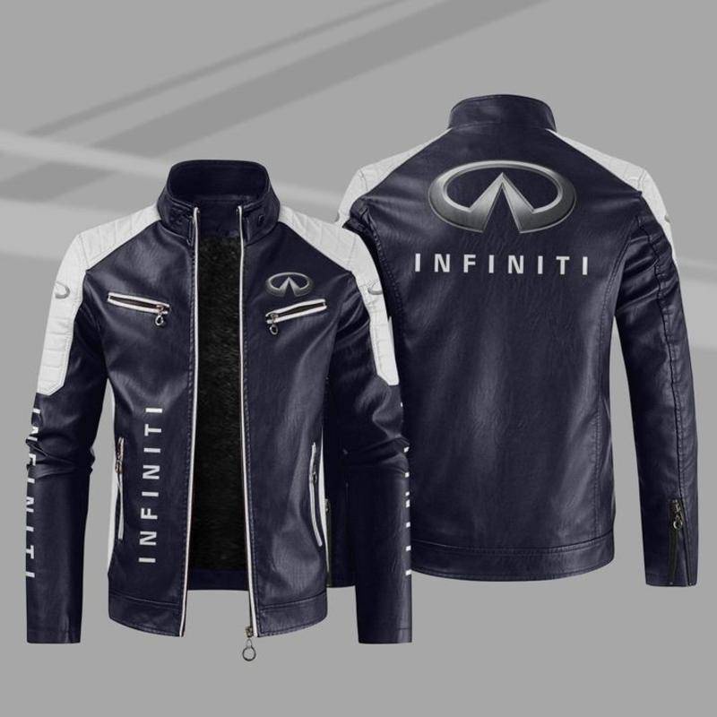 2023 Infiniti 秋冬皮衣外套 車廠限定 外套3年品質保證 哈雷皮衣 重機外套 防風外套 賽車外套防風皮衣 外