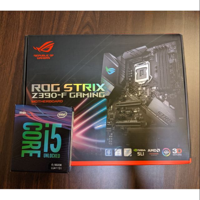 I5-9600k + asus rog strix z390-f gaming