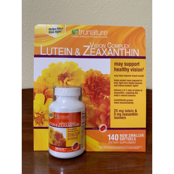 (山姆漢克）🔥現貨🔥葉黃素Trunature Lutein&amp;Zeaxanthin  140顆 全新立即出貨 附紙卡