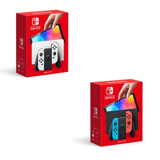 NS Switch 新版 主機 OLED 純白 紅藍 臺灣公司貨 一年保固 日本公司貨 白色 電光藍紅主機 【就是要玩】