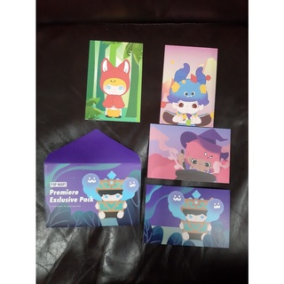 【現貨】POP MART 泡泡瑪特~DIMOO 明信片 信封套~1套4入(含1信封套)~#8
